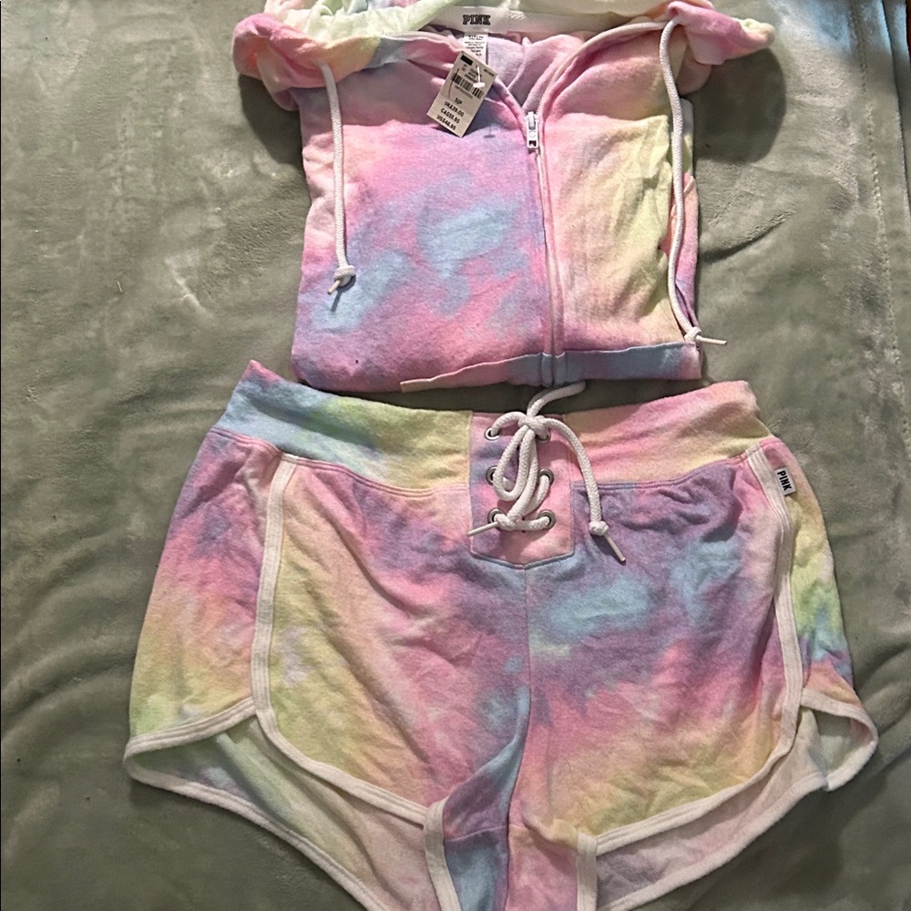 Victoria's Secret tie dye lounge set.